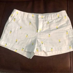 Lemon white shorts
